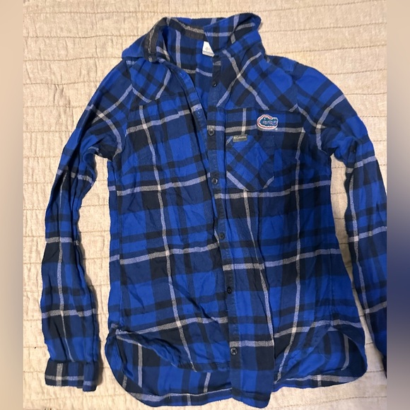 Florida Gators Columbia Flannel Shirt Womens - Picture 1 of 3